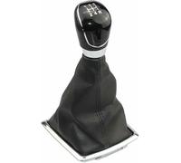 ZVFZGFGR Pommeau de Levier de Vitesse en Cuir pour Voiture pour Focus 2 pour MK2 2005 2006 2007 2008 2009 2010 2011 2012 5 6 Speed