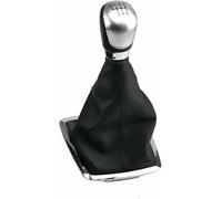 ZVFZGFGR Pommeau de Levier de Vitesse en Cuir pour Voiture pour Focus 2 pour MK2 2005 2006 2007 2008 2009 2010 2011 2012 5 6 Speed