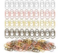 ZVKACT 100 Trombones Cœur pour Bureau - Boîte Transparente Incluse - Polyvalents pour Documents, Bureau & Classe - 4 Couleurs - Pratiques & Décoratifs