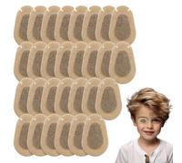 ZVKACT 30 Pansements Oculaires Stériles Auto-adhésifs - Patchs Non Tissés, Transpirables et Doux - Idéaux pour Yeux Sensibles, Adultes et Enfants - Couleur Chair