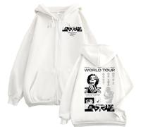 ZVKVLDE Magic-MAN2 Sweat À Capuche 2026WORLDTOUR Sweat-Shirt Graphique Fermeture Éclair À Capuche for Hommes Femmes(White-Fleece,XL)