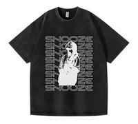 ZVKVLDE T-Shirt Noir Délavé en Coton « Future's Gonna BeOkay » - Soutient Les T-Shirts for Hommes Et Femmes(Black-a,2XL)
