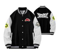 ZVKVLDE Veste De Baseball, Vêtements D'extérieur, Sweat-Shirt À Boutons Graphiques DreamTheFuture Concerts for Hommes Et Femmes(Black,3XL)