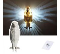 ZVO Bientôt Eagle Wall Light, 3D Animal Applique Murale LED, Lampe Ombre Aigle, Décoration Murale en Résine Veilleuse à Piles pour Jardin Chambre Bureau Escalier Couloir