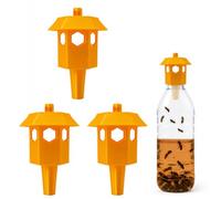 ZVORBH 3 PCS Pack de Frelon Asiatique Pièges à Frelons Extérieur Sélectif,piège frelon Asiatique, Compatible Bouteille Standard, Recette d’Appât Offerte