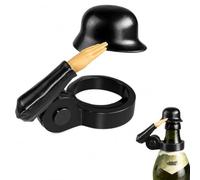 ZVORBH Bouchons de bouteille '' Salute '' pour bouteilles de bière, style casque de soldat (noir 1 pièce)