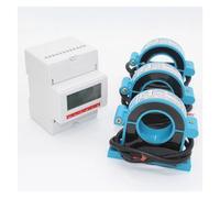 ZVQYSGIW Compteur de Puissance Multifonction triphasé de Type Din, 100A,150A,200A,250A, avec Communication RS485 et 3 transformateurs(AC300A)