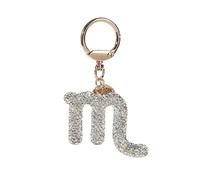 ZVRSUA Porte-Clés Signe du Zodiaque, Porte Clef Femme en Strass Brillant, Porte-Clés Voiture, Porte Clé Personnalisé, Décoration Pendentif Unique, Cadeau pour Femme (Scorpion)