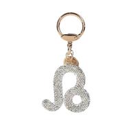 ZVRSUA Porte-Clés Signe du Zodiaque, Porte Clef Femme en Strass Brillant, Porte-Clés Voiture, Porte Clé Personnalisé, Décoration Pendentif Unique, Cadeau pour Femme (Lion)