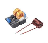 ZVS Chauffage à induction 120 W, DC 5 V-12 V Bloc d'alimentation basse tension avec bobine chauffante, prêt pour les projets électroniques et les paquets haute tension, 55 x 37 mm