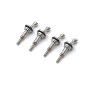 ZVSYKWIHT Lot de 4 arbres d'entraînement universels à l'échelle 1/28 284131 compatibles avec les modèles de voiture télécommandée K969 K989 K999 P929 en métal compatible avec les véhicules à chenilles