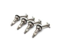 ZVSYKWIHT Lot de 4 arbres d'entraînement universels à l'échelle 1/28 284131 compatibles avec les modèles de voiture télécommandée K969 K989 K999 P929 en métal compatible avec les véhicules à chenilles