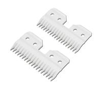ZVVOEDMR Lame De Rechange for Tondeuse for Animaux De Compagnie 3F, 4F, 5F, 7F, A5, Compatible avec Les Tondeuses Andis, AG, AG2, AGCC, AGC2, MBG(2pcs Ceramic Blade)