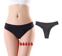 ZVZK Culotte Menstruelle 20ml Absorbant Tanga sous VêTement Lavable RéUtilisable String Menstruelle Sportifs pour Filles RèGles