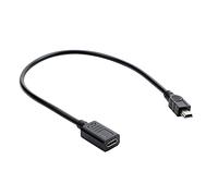 ZwaitL 1 câble d'extension USB mâle vers type C femelle pour tablette, port T, câble d'extension de chargement de données pour tablette