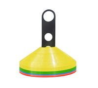 ZwaitL 10 pièces cônes de Disque de Football agilité de Disque épais avec Supports en Plastique pour l ' agilité de Patinage de Basket-Ball de Football