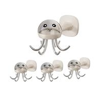 ZwaitL 4 pièces crochet rotatif à 6 griffes peu encombrant cintres pivotants à 360 degrés crochet rotatif polyvalent pour suspendre des vêtements organisateur de suspension à six griffes