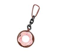 ZwaitL Breloque pour sac à main en cuir pour femme, donuts et sacs, breloques de sac à main, accessoires de sac à dos, cadeaux en cuir pour clés de voiture, a