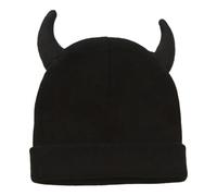 ZwaitL Chapeau de crâne contemporain au crochet isolé avec palmes d'oreilles flexibles pour adultes et enfants en plein air, Noir , taille unique