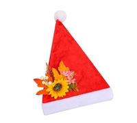 ZwaitL Chapeau de Père Noël Chapeaux avec Nœuds Adultes Femmes Hommes Noël Vacances Santas Clauses Chapeaux pour Nouvel An Fête Décors Noël Vacances