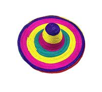 ZwaitL Chapeau mexicain à la mode, chapeaux de fête Sombrero, Costume de Cosplay, coiffure en paille respirante, accessoires de spectacles sur scène, soleil à large bord