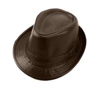 ZwaitL Chapeau rétro en similicuir assorti chapeaux Vintage âgés, décontracté, Top Bonnet pour hommes, Cosplay Pu pour hommes Pu pour filles