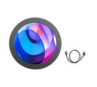 ZwaitL Écran d'ordinateur rond de 7,1 cm 480 x 480 avec fonction de visualisation de musique compatible AIDA64 Logiciel de type C Affichage des performances d'ordinateur