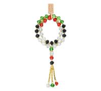 ZwaitL Élégant bijou de fête du Ramadan fabriqué à la main avec perles de cristal et franges complexes, taille unique, Comme décrit