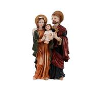 ZwaitL Figurine catholique Marys Josephs Enfant Jésus Statues Figurine catholique Cadeau religieux Inspirant Décoration d'intérieur Figurines Sainte Famille