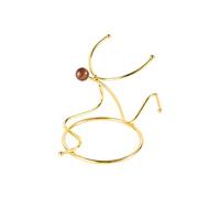 ZwaitL Iron Art Porte-bouteilles de vin unique Présentoir de bureau Organiseur de bouteilles de vin Art en fer pour femmes et hommes