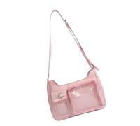ZwaitL Itabag Sac à bandoulière pour femme avec insert pour affichage d'anime Cosplay Sac à main sous les bras Sac à main Itabag Sac à main fourre-tout Transparent, b, One Size