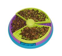 ZwaitL Jouet puzzle unique pour chien et chat ralentit l'alimentation pour une meilleure santé Jouet rotatif amusant pour animal domestique Gamelle à manger lentement