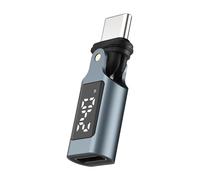 ZwaitL L ' Adaptateur USB C Rotatif à 180° et 540° Prend en Le de données de 480 Mbps avec Une Sortie de 240 W et Un écran LED pour téléphones, Ordinateurs Portables, tablettes Adaptateur de