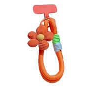 ZwaitL Lanière de téléphone Portable en Nylon Extensible à la Mode, avec Clip en Forme de T à Accent Floral pour Smartphones, Porte-clés, lanière de téléphone