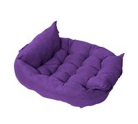 ZwaitL Lit pour Animaux de Compagnie avec Bouton réglable, Doux et Beau, Panier pour Chien antidérapant, canapé, nid à Boutons réglables pour Grands Chiens