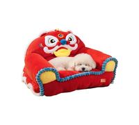 ZwaitL Lit pour petit animal de compagnie, chaleur isolée, lions, danse pour les maisons, l'environnement et les voyages, lit chaud pour petit chien