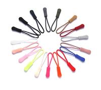 ZwaitL Lot de 10 boucles de rechange pour tirette de fermeture éclair, bleu, Size: app. 1x2.4cm/0.39x0.94in