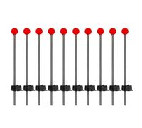 ZwaitL Lot de 10 embouts de canne à pêche sur glace - Boule à ressort résistante aux basses températures - Bonne ténacité - Outils d'hiver