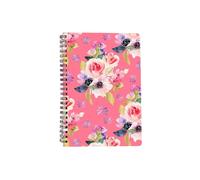 ZwaitL Lot de 5 carnets de notes rétro à spirales en papier épais pour l'école, le bureau, les voyages, le travail, le travail