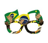 ZwaitL Lunettes accessoires pour de football, Festival, présentant plusieurs drapeaux nationaux, fête à thème pour la journée des jeux, Fan de tournoi spirituel