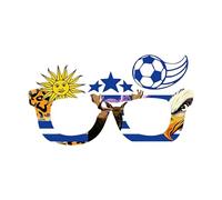 ZwaitL Lunettes accessoires pour de football, Festival, présentant plusieurs drapeaux nationaux, fête à thème pour la journée des jeux, Fan de tournoi spirituel