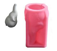 ZwaitL Moule d ' éléphant en Silicone Robuste pour fabriquer des Porte-stylos décoratifs avec des opérations Simples, Moule de Porte-Stylo d ' éléphant