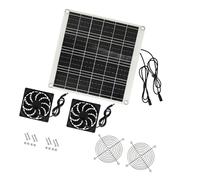 ZwaitL Panneau étanche IPX7 avec Double Ventilateur, 15 W, Pratique pour Le Camping, Les événements en Plein air et Les Besoins électriques, Solution, Accessoires de Panneaux solaires
