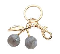 ZwaitL Pendentif délicat en forme de fruit étincelant pour sac - Ornement clé - Alliage - Texture en résine - Pour les rendez-vous et les réseaux sociaux