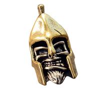 ZwaitL Perles en forme de tête de mort pour travaux manuels, accessoires de charme uniques et équipement pour amateurs de paracorde à grand trou pour casque de collection, perle en laiton pour corde