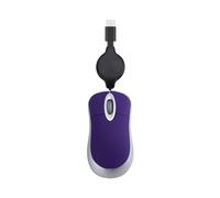 ZwaitL Petite souris filaire USB C rétractable pour enfants 1000 DPI Souris optique de voyage PC de bureau