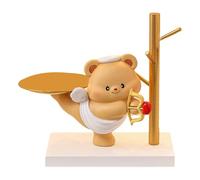 ZwaitL Plateau de rangement en forme d'ours de dessin animé pour bijoux et boucles d'oreilles pour décoration de table