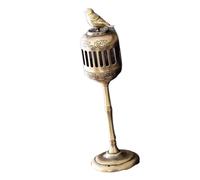 ZwaitL Porte-encens en bronze antique, diffuseur de parfums en alliage pour relaxation, méditations, brûleurs d'encens en bronze