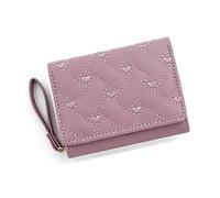 ZwaitL Portefeuille court en cuir synthétique pour femme avec porte-cartes de crédit, petite monnaie, poche à monnaie, Plusieurs couleurs - 5, As shown in the picture (error 1-3cm)