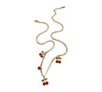 ZwaitL Ravissant collier ras du cou réglable inspiré des fruits, facile à porter, chaîne en acier inoxydable pour un look tendance, bijoux colorés sur le thème des fruits, taille unique, Comme décrit